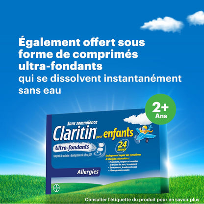 开瑞坦儿童糖浆过敏药 - 24 小时不瞌睡儿童过敏药，儿童抗组胺药，快速缓解过敏症状，如眼睛发痒流泪、打喷嚏、流鼻涕、皮肤瘙痒和荨麻疹，120 毫升