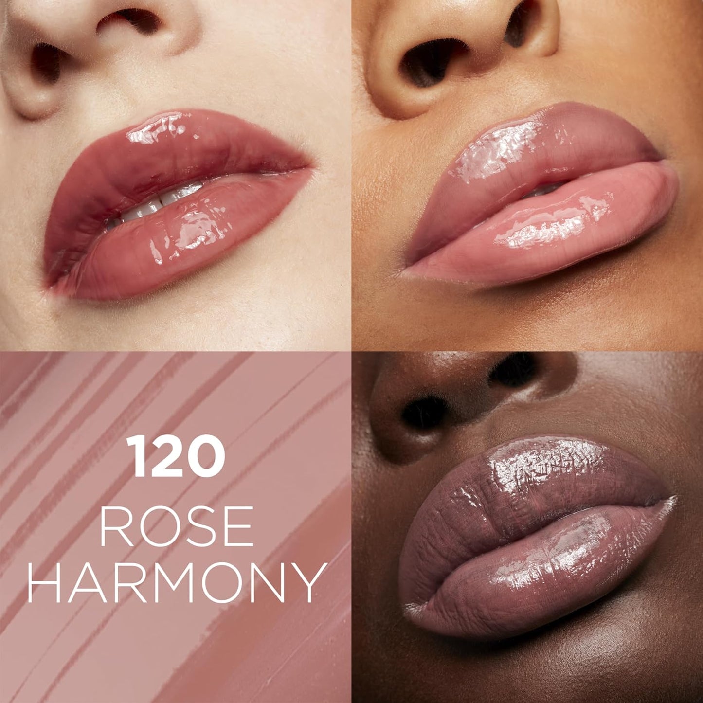 L’Oréal Paris Glow Paradise Balm-in-Gloss, Lip Balm, Non-Sticky Liquid Lip Balm with Pomegranate Extract & Hyaluronic Acid for Sensitive Lips, Dermatologist Tested, Rose Harmony, 0.23 fl. oz.