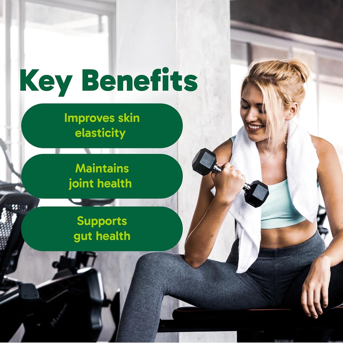 Organika Canadian-Made Vegetarian Collagen - Sourced From Natural Eggshell Membrane | For Healthier Skin, Hair, Nails and Joints - 60vcaps