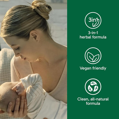 Organika 加拿大制造的 Ma's Milk - 支持母乳分泌 - 含有圣蓟、胡芦巴和辣木 - 120 粒素食胶囊