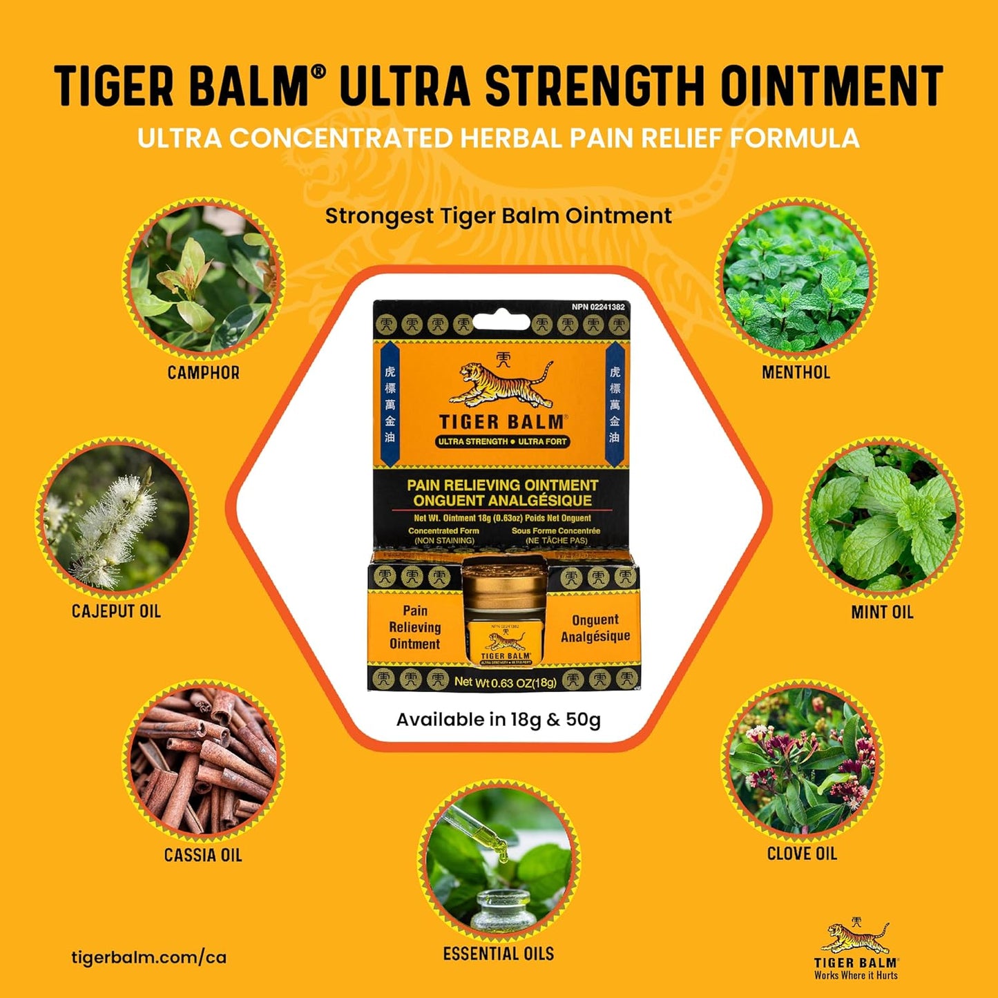 虎標萬金油止痛膏，特強 50 克 – 專業裝 – 超強效塗抹 – 緩解手部關節炎