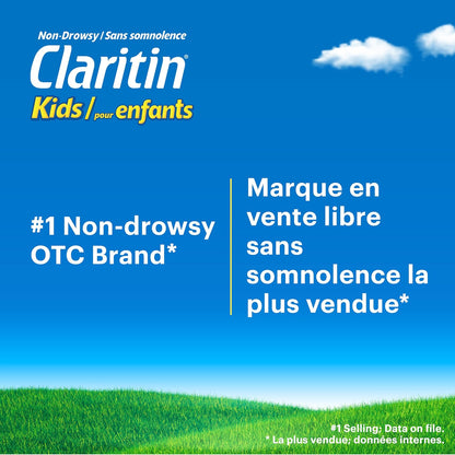 开瑞坦儿童速溶抗过敏药 - 24 小时不瞌睡儿童抗过敏药，儿童抗组胺药，快速缓解眼睛发痒、流泪、发红、打喷嚏、流鼻涕等过敏症状，10 片装