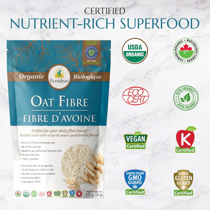 Organic Oat Fiber, 227 g (Pack of 1)