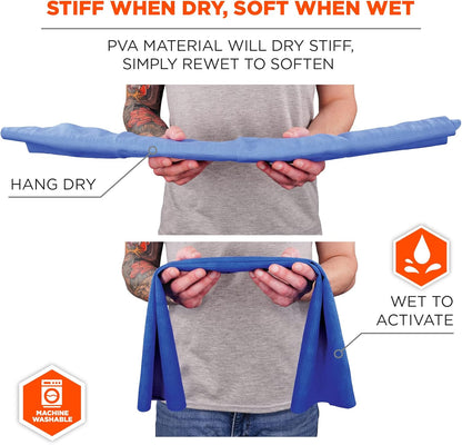 Ergodyne Chill Its 6603 清凉颈巾，持久清凉，2 件装