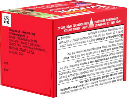 泰诺儿童咀嚼片退烧止痛，葡萄味，160 毫克对乙酰氨基酚，20 片，缓解牙痛