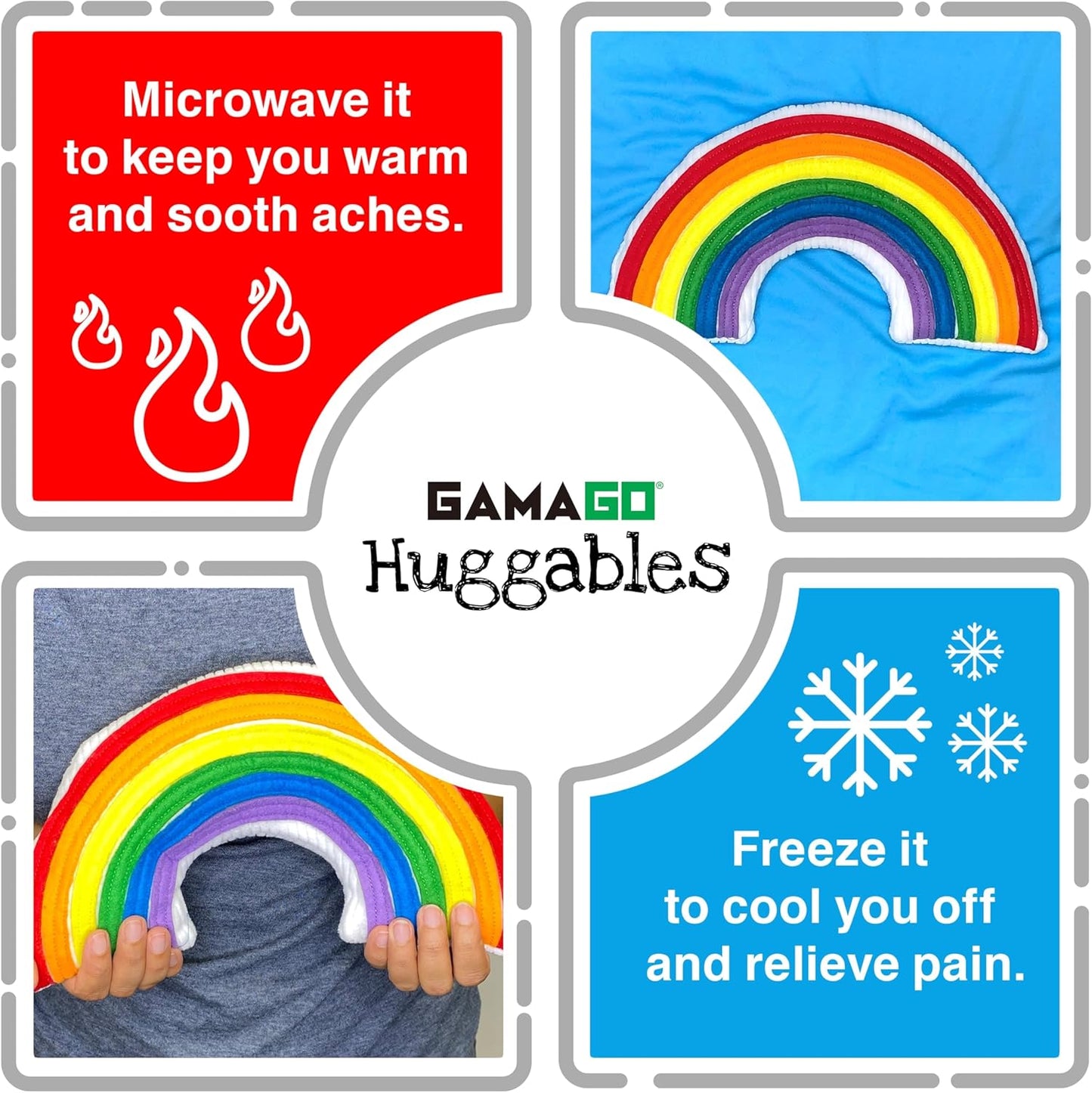 GAMAGO - 彩虹抱抱加热垫和枕头