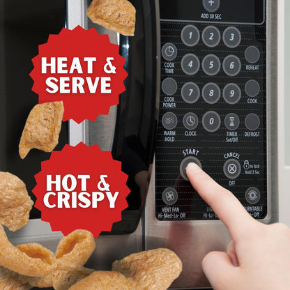 Lowrey's Original Bacon Curls, Microwave Pork Rinds (Chicharrones), 1.75 Ounce Package, 18 Count