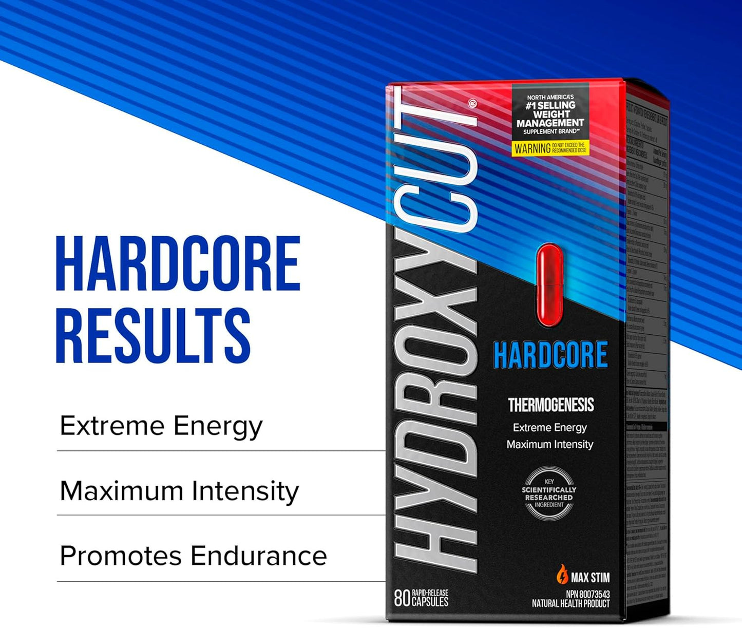 Hydroxycut 男女通用减肥药，Hydroxycut Hardcore，减肥补充剂，减肥能量丸，减肥代谢促进剂，减肥能量补充剂，80 粒装