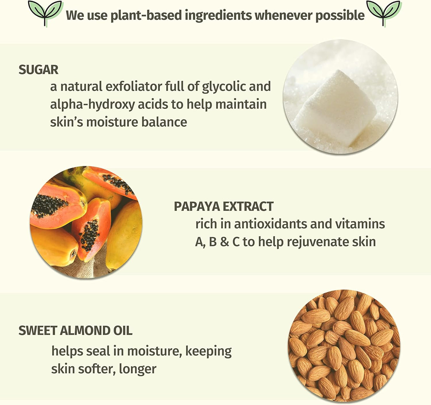 HEMPZ Fresh Fusions 甘蔗木瓜草本唇部磨砂膏，0.44 盎司