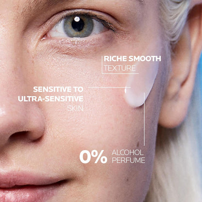 La Roche Posay Face Cream & Body Lotion BUNDLE, Toleriane Sensitive Cream & Lipikar Baume LIGHT AP+M, Hydration for Face & Body, Suitable for Sensitive, Dry to Very Dry Skin, Fragrance-Free