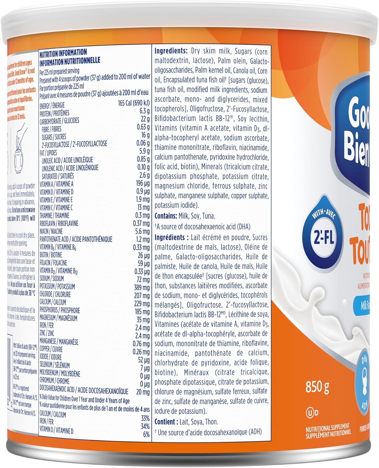 GOOD START Stage 3 Nutritional Toddler Drink, 12+ months, Milk Flavour, 850 g, Packaging May Vary