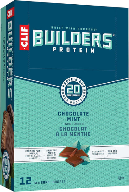 CLIF BUILDERS - Protein Bars - Chocolate Mint & CLIF BUILDERS - Protein Bars - Chocolate & CLIF BUILDERS - Protein Bars - Chocolate Peanut Butter
