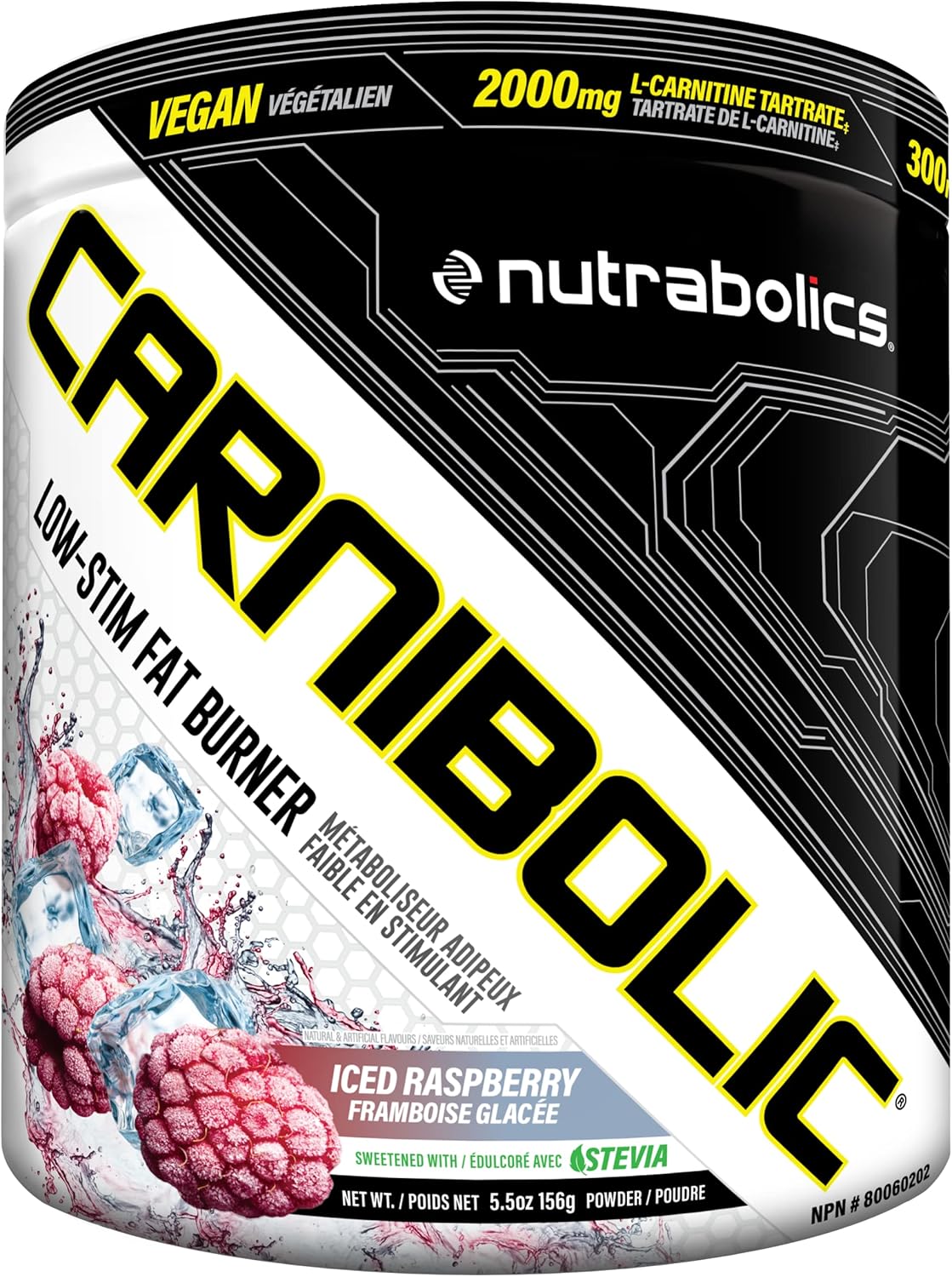 Nutrabolics Carnibolic 低刺激脂肪燃燒器冰覆盆子 150 克