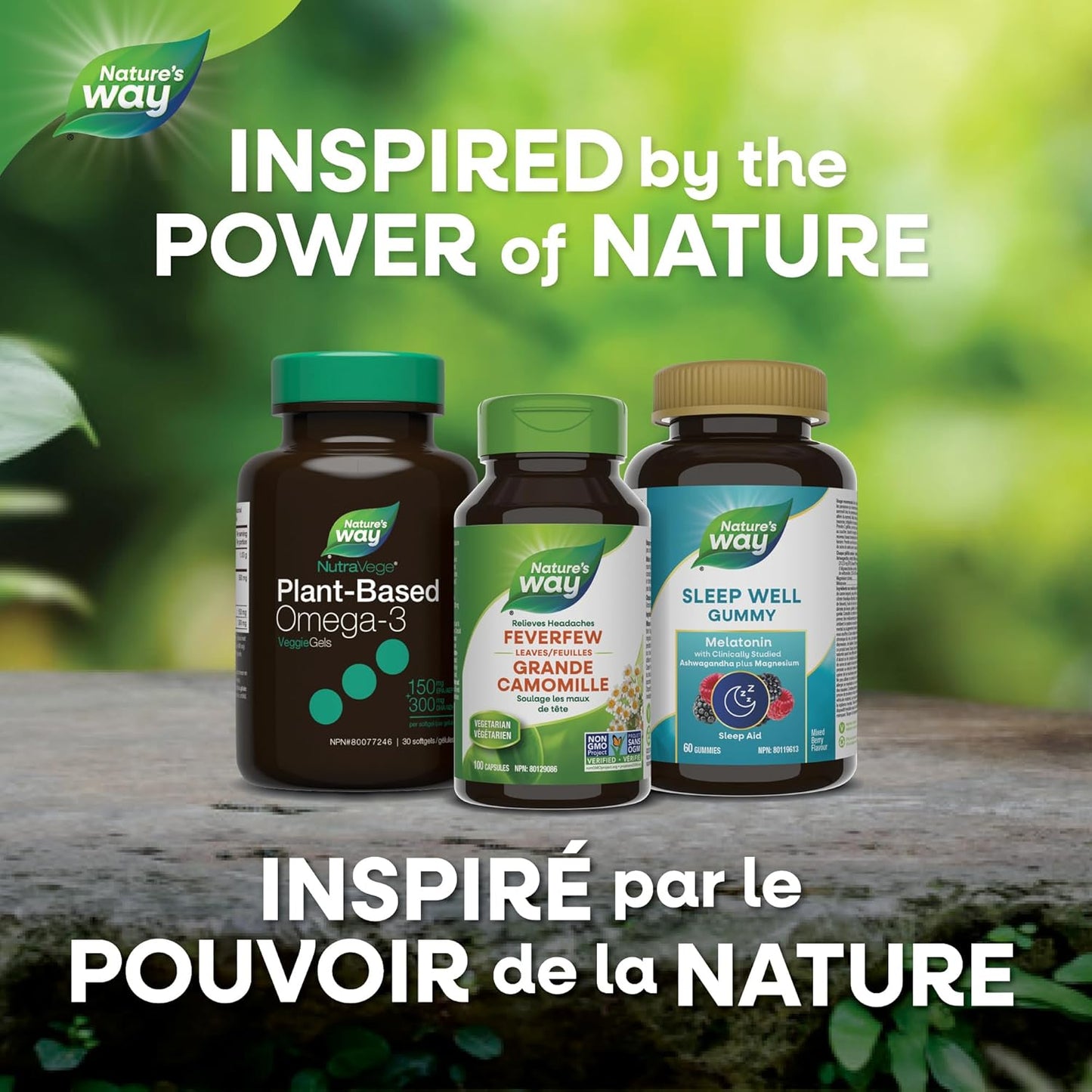 Nature's Way Feverfew Leaves, Helps Relieve Headaches, 380mg of Feverfew herb per capsule, 100 Vegetarian Capsules