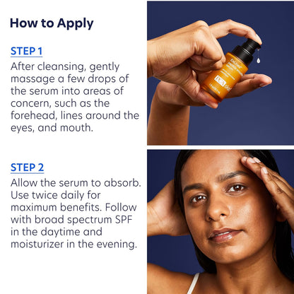 PCA Skin ExLinea Peptide Smoothing Serum, Targeted Neuropeptide Spot Treatment to Firm Aging Skin, 1 fluid ounce