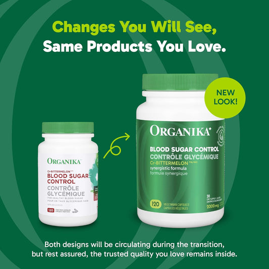 Organika Blood Sugar Control (Formerly Cr-Bitter Melon) 120 Caps