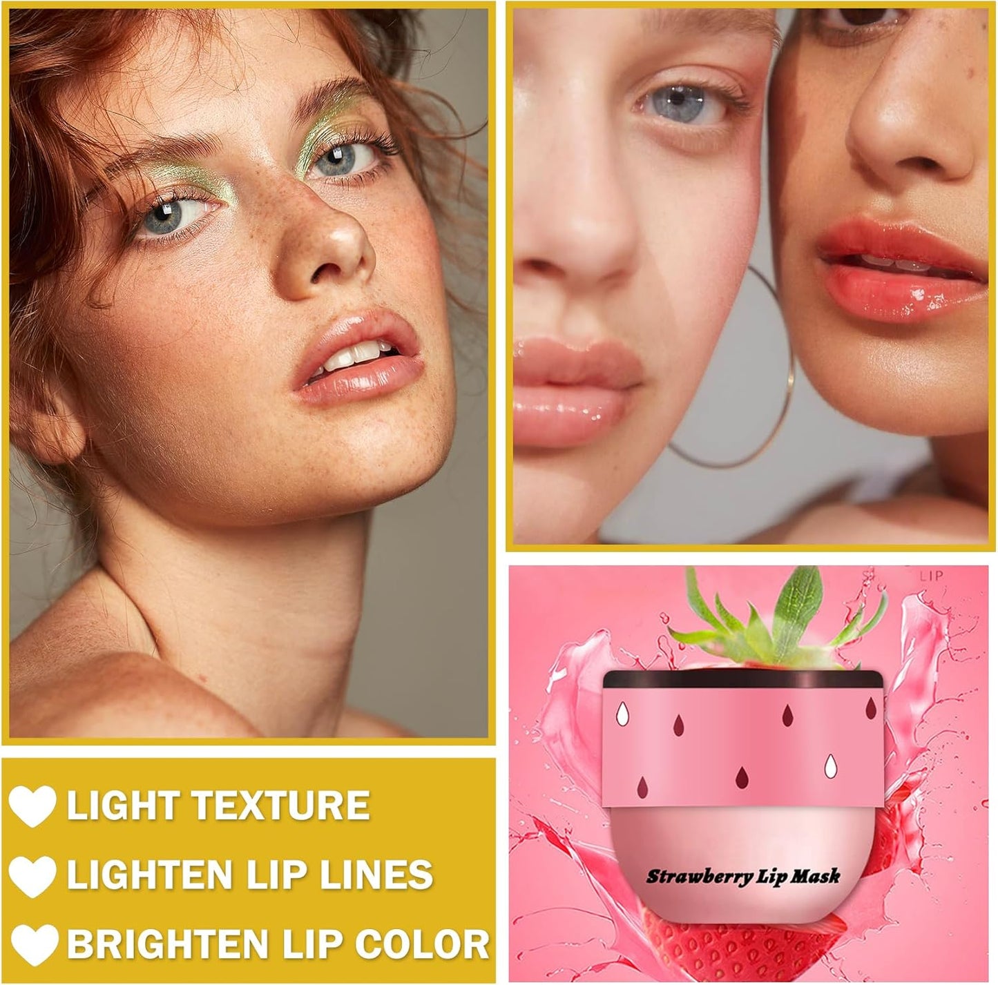 NVLEPTAP 2PCS Bee Lip Balm Honey Pot Honey Lip Balm Moisturizing Honey Lip Mask Lip Care Products Bee Lip Balm with Wand