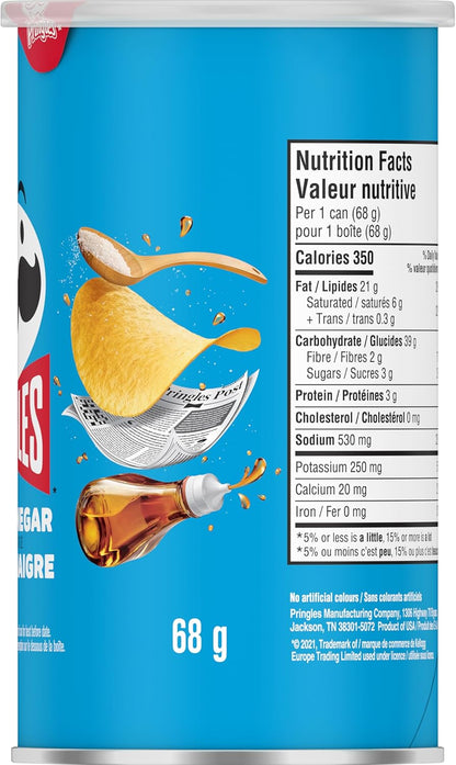 Pringles® 盐醋味薯片 68克 x 12（12片）