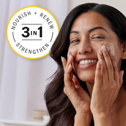 Olay Complete + Rich Moisturizing Cream Fragrance-Free, 3-in-1 Hydrating Face Cream for Dry Skin with Vitamin B3, Vitamin E, and Ceramides, 251 mL