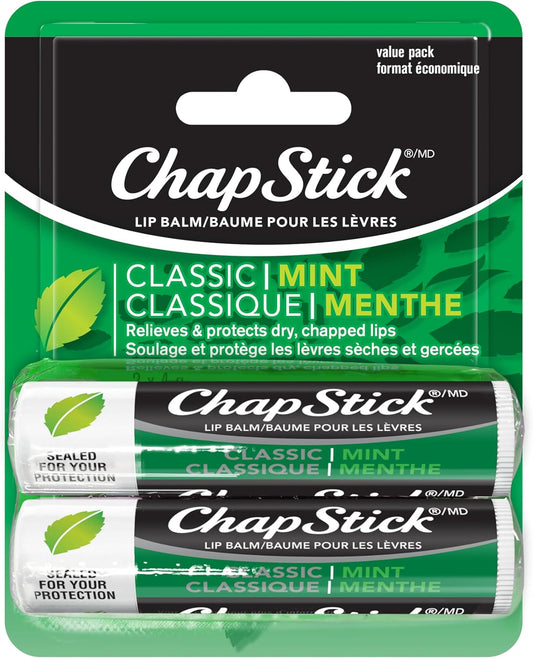 ChapStick 经典润唇膏，薄荷味，2 支