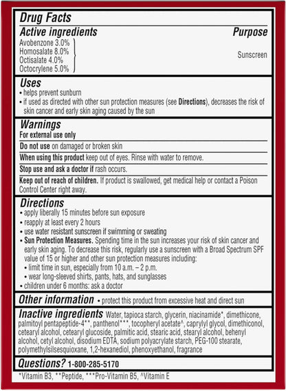 Face Moisturizer by Olay Regenerist Whip Vitamin B3, Niacinamide and Sunscreen SPF 25, 50 g