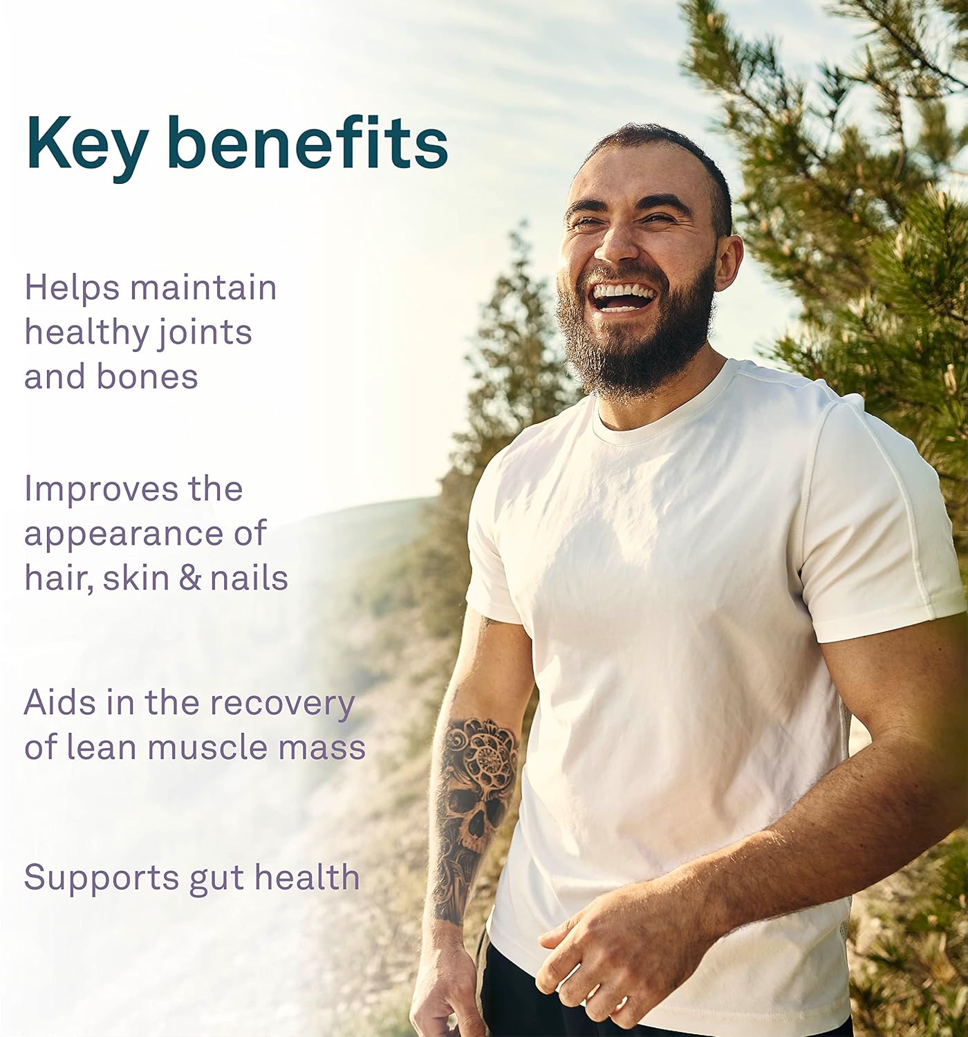 Organika Enhanced Collagen Bone and Joint Powder- with Glucosamine, MSM, Chondroitin Sulfate & Full Spectrum Collagen Type 1, 2, 3- Bovine, Marine, and Chicken Collagen Combination