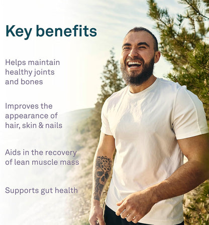 Organika Enhanced Collagen Bone and Joint Powder- with Glucosamine, MSM, Chondroitin Sulfate & Full Spectrum Collagen Type 1, 2, 3- Bovine, Marine, and Chicken Collagen Combination