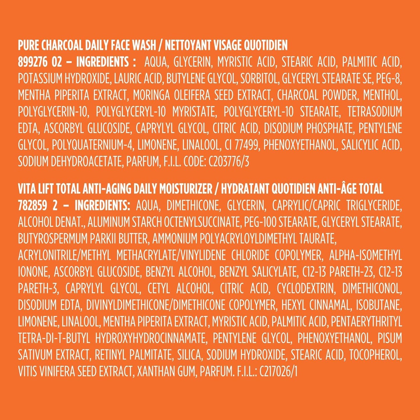 L’Oréal Paris Daily Face Wash + Hydrating Face Cream Kit, Men Expert Skincare, Pure Charcoal Face Wash, Removes Impurities and Reduces Blackheads & Vita Lift Face Cream, Duo Pack