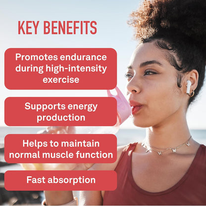 Organika Electrolyte Salt Tabs - Fruit Punch Flavour Chewable - Fast Hydration for Endurance and Energy Boost with Added D-Glucose - 60tabs