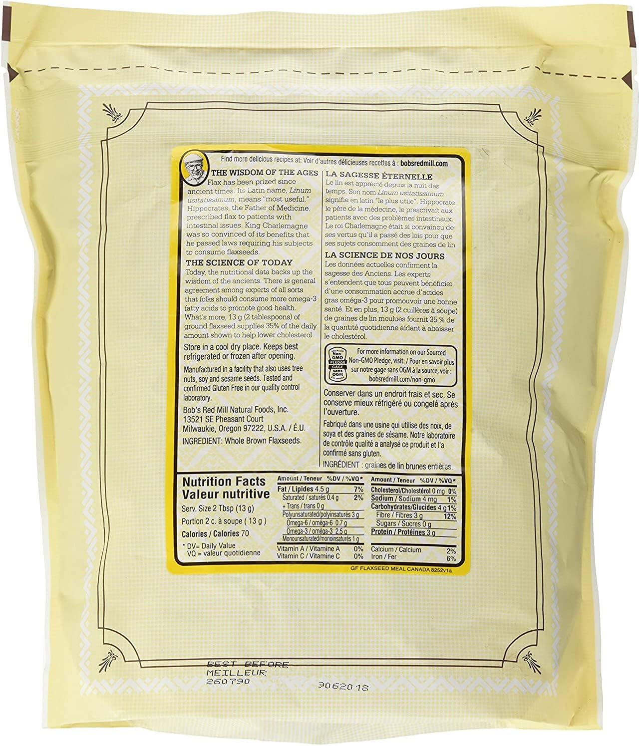 Bobs Red Mill 亚麻籽粉，907克