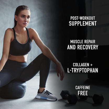 Organika 電解質恢復 - 無糖運動後補充劑，含支鏈氨基酸和 L-谷氨酰胺 - 漿果味 - 180 克，30 份