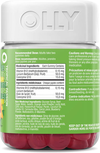 OLLY 睡眠软糖补充剂（Blackberry Zen）+ OLLY 每日能量软糖补充剂（Tropical Passion）套装