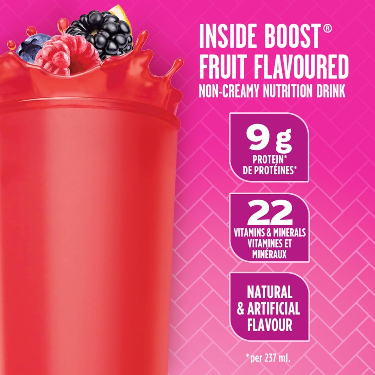 Boost 水果味饮料 Wild Berry，237 毫升，24 支