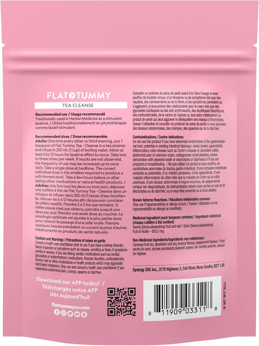 平腹茶清潔 - 含番瀉葉瀉藥的結腸清潔茶，可緩解便秘、腹脹和脹氣 - 排毒清潔，含蒲公英根 - 緩解女性腹脹