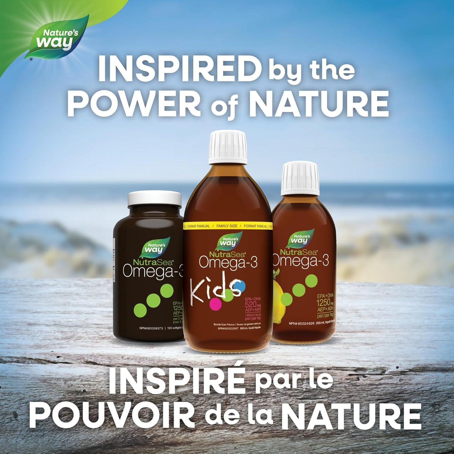 NutraSea Omega-3 儿童（泡泡糖）500 毫升（1 包）