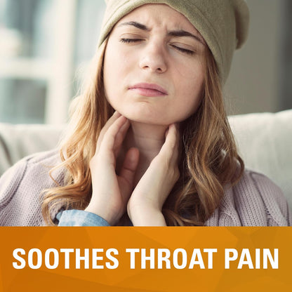 Chloraseptic 速效咽喉痛润喉糖，含舒缓液体中心，提供温暖缓解，蜂蜜柠檬味，15 粒润喉糖