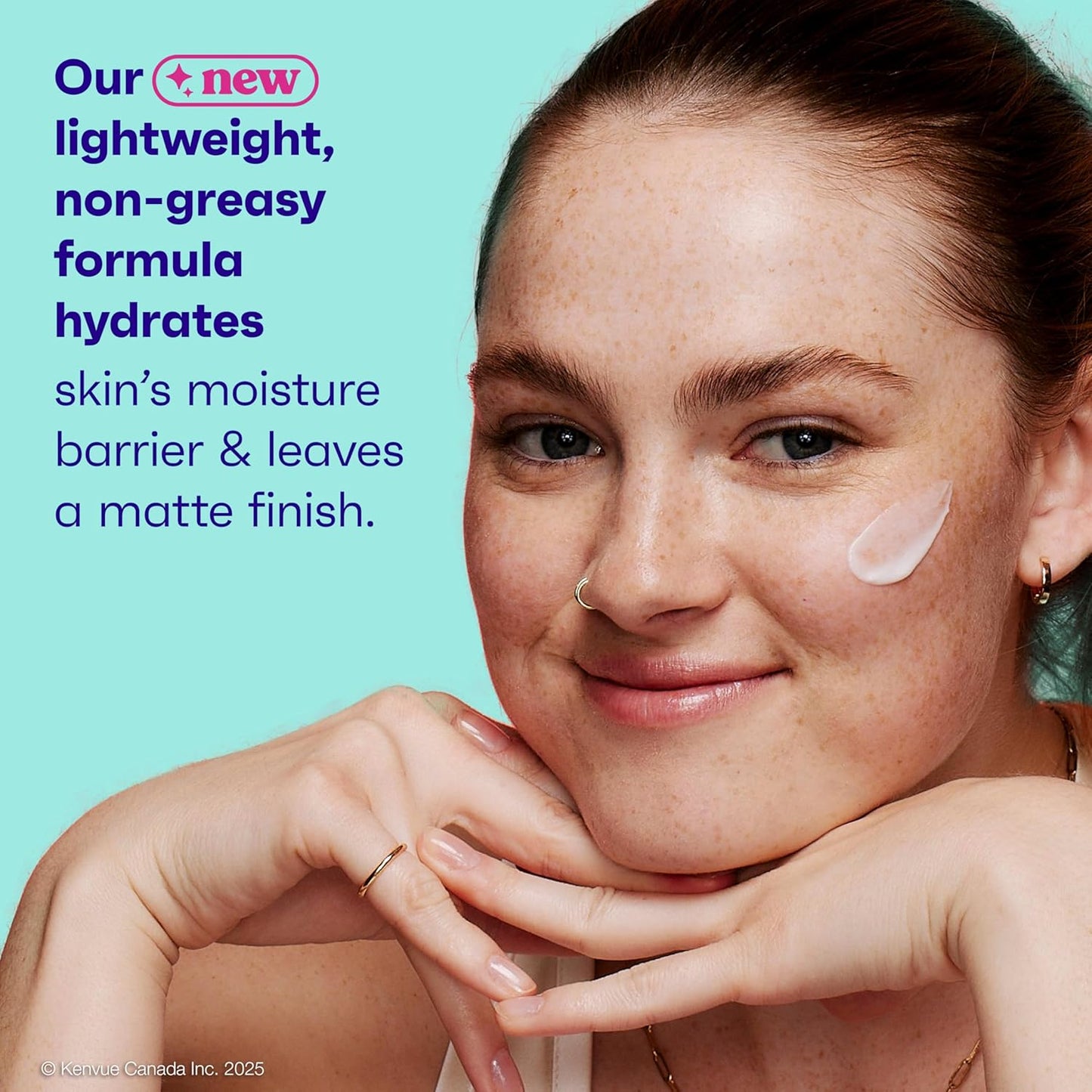 Clean & Clear Daily Mattifying Facial Moisturizer, Shine Control Face Lotion with Niacinamide & Pro-Vitamin B5 for Oily, Combination, & Sensitive Skin Care, Non-Comedogenic, 100 ml