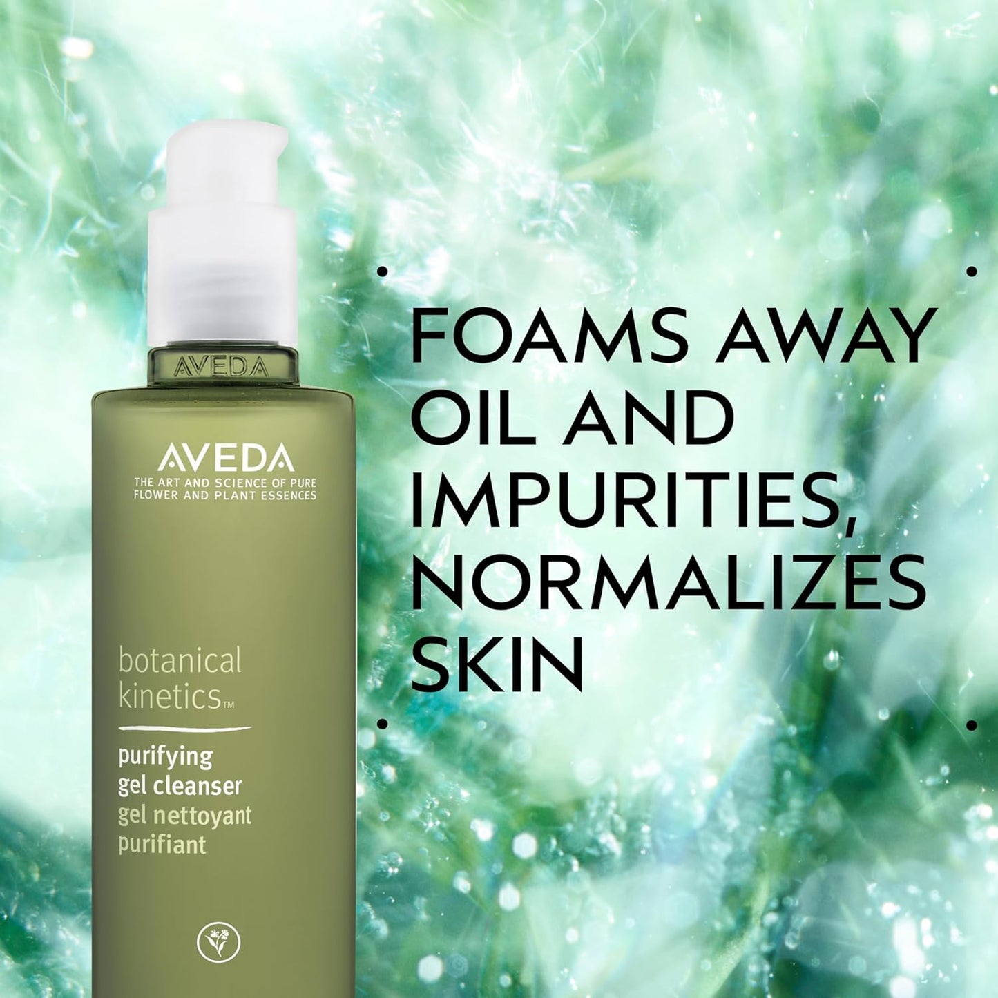 Aveda Botanical Kinetics Purifying Gel Cleanser | for Normal to Oily Skin | with Lavender and Vitamin E | Dermatologist Tested 97% Naturally Derived*