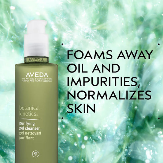 Aveda Botanical Kinetics Purifying Gel Cleanser | for Normal to Oily Skin | with Lavender and Vitamin E | Dermatologist Tested 97% Naturally Derived*