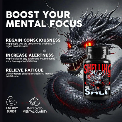 Smelling Salts, Portable Ammonia Smelling Salts for Athletes, Elevated Performance, Improved Concentration, Safe and Gentle