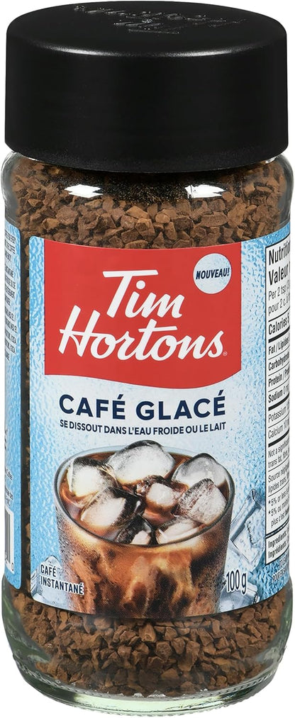 Tim Hortons 速溶冰咖啡，100克，溶于冷水或牛奶