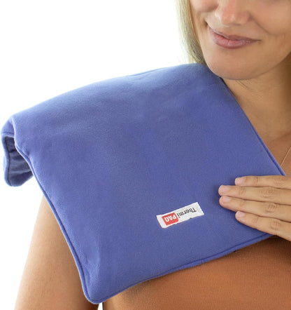 ThermiPaq 可重複使用冰袋和熱冷袋，適用於受傷部位 - 肩部、肘部、腳踝、背部和膝蓋冰袋，加大號，9.5 英寸 x 16 英寸，微波爐加熱墊