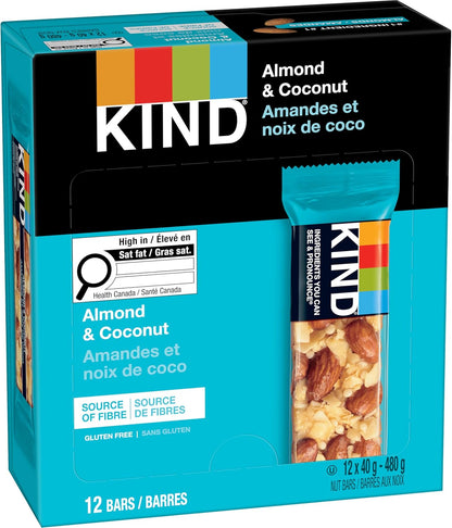 KIND Almond & Coconut, 40 g, 12 Count