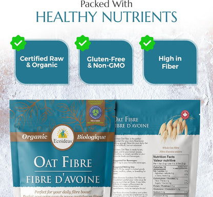 Organic Oat Fiber, 227 g (Pack of 1)