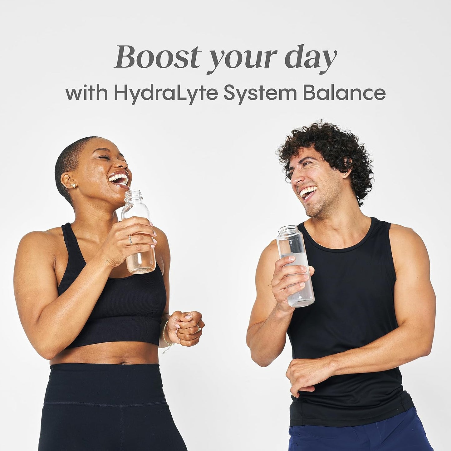 Hydralyte Plus System Balance, Hydration with PROMITOR Prebiotic Fiber, Daily Electrolyte Powder Drink, Strawberry Lemonade 10 ct