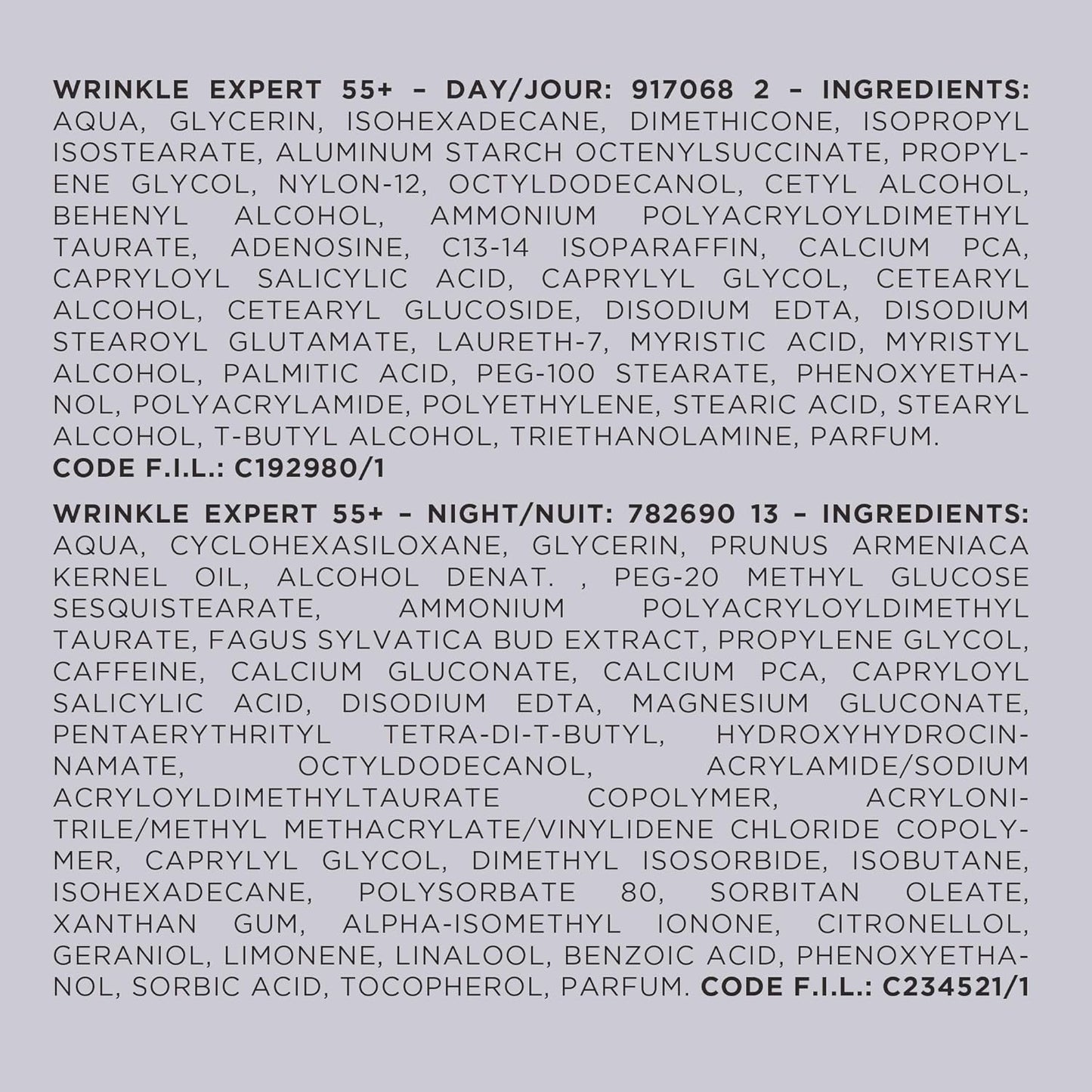 L'Oreal Paris Anti-Aging Face Cream 55+, Day + Night Skincare Kit, Wrinkle Expert, With Calcium to Reduce the Look of Wrinkles, 50mL
