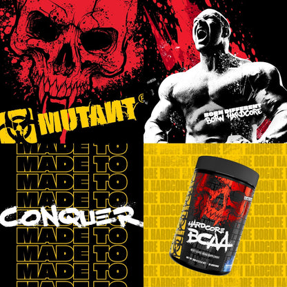 MUTANT HARDCORE BCAA - 運動前、運動中或運動後 - BCAA 更高等級的支鏈胺基酸補充劑 - 補水 + 恢復 - 30 份 - 桃色