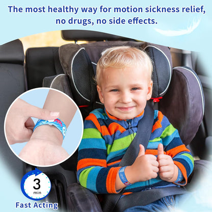 LYJEE Sea Sickness Wristbands for Kids Motion Sickness bands For Kids Cruise Ship Vacation Anti Nausea Wristbands All-Natural Non Drowsy Relief Acupressure Treatment