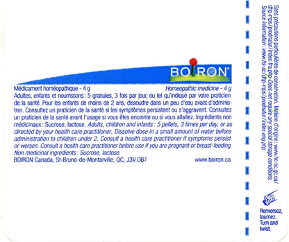 Boiron 白屈菜 6ch，顺势疗法药物。每管含4克（约80粒）