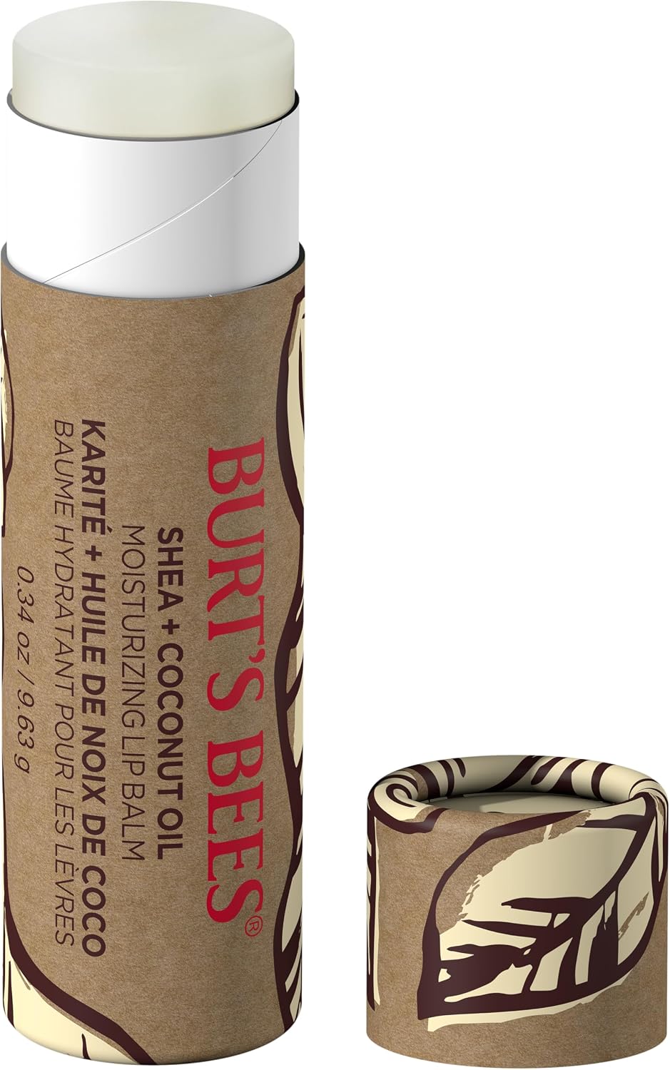 Burt's Bees Shea Lip Balm for Dry Chapped Lips | Conditioning Lip Treatment | Lip Care for Soft, Smooth Lips, Pack of 1 - Coconut Oil